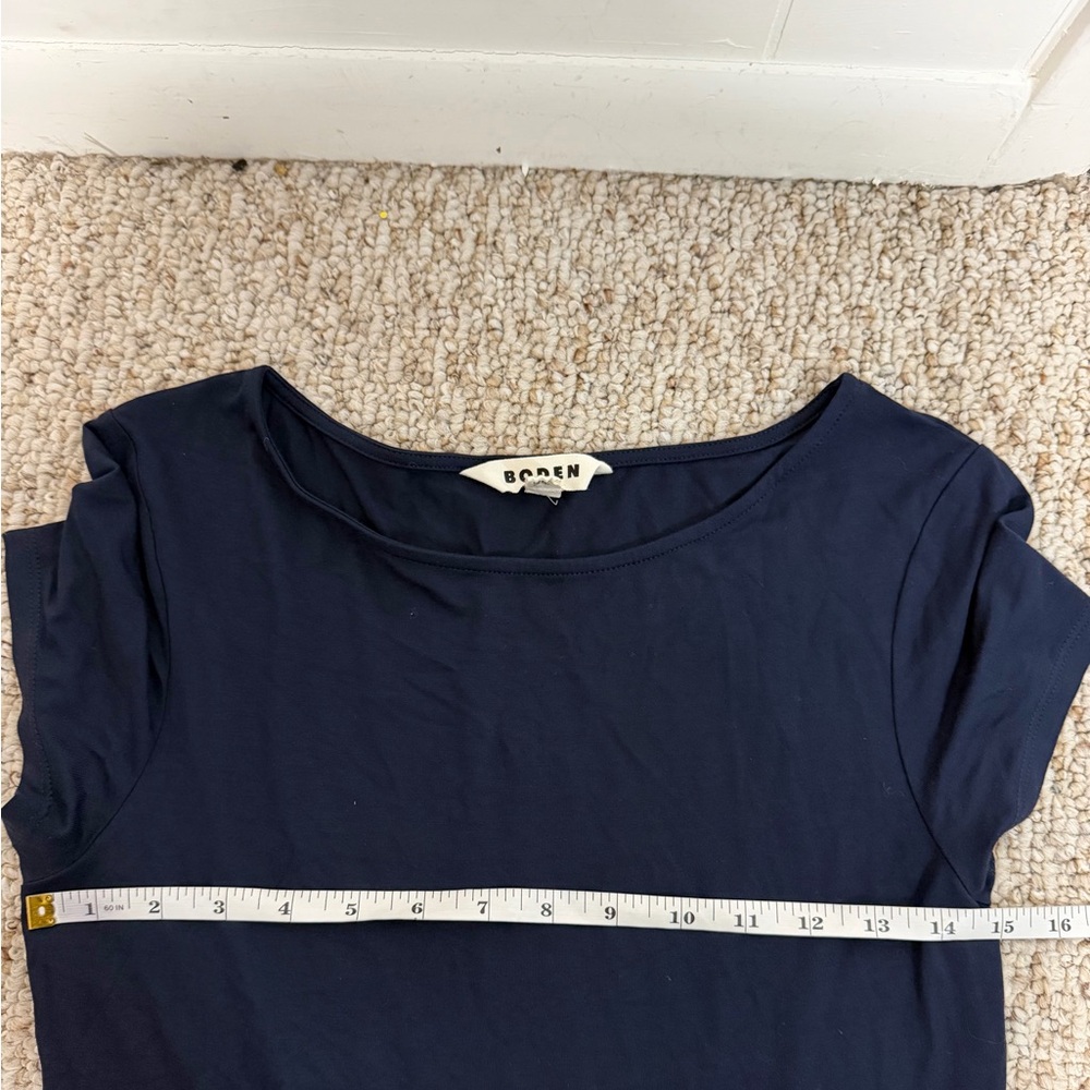 Boden Amelie Jersey Navy Midi Dress size 6L - Picture 9 of 9